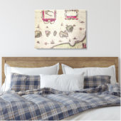 Toile Carte de l'île Moluccan, gravée (Insitu(Chambre))