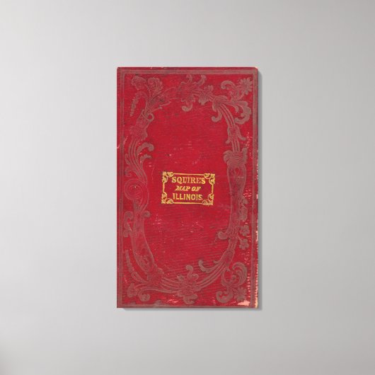 Toile Carte de l'Illinois 2 (Recto)