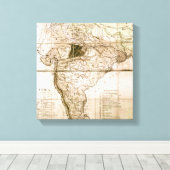 Toile Carte de l'Inde, 1803 (Insitu (Plancher de Bois))