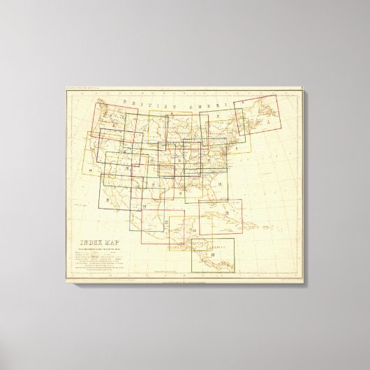 Toile Carte de l'index Explication des signaux utilisés (Recto)