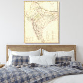 Toile Carte de l'index India XII (Insitu(Chambre))