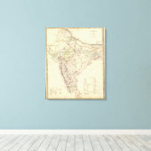 Toile Carte de l'index India XII (Insitu (Plancher de Bois))