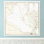 Toile Carte de l'Irak (1967) (Insitu (Plancher de Bois))