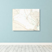 Toile Carte de l'Irak (1967) (Insitu (Plancher de Bois))