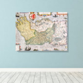 Toile Carte de l'Irlande (Insitu (Plancher de Bois))
