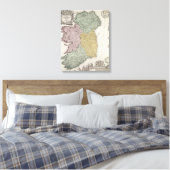 Toile Carte de l'Irlande montrant les provinces d'Ulster (Insitu(Chambre))