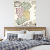 Toile Carte de l'Irlande montrant les provinces d'Ulster (Insitu(Chambre))