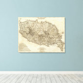 Toile Carte de l'Isle de la Grenade (Insitu (Plancher de Bois))