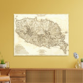 Toile Carte de l'Isle de la Grenade (Insitu(Salon))