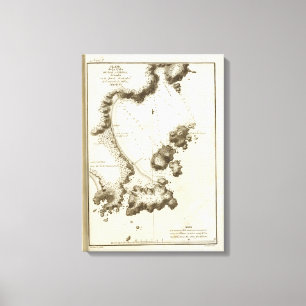 Toile Carte de livre de Colombie-Britannique