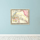 Toile Carte De L'Océanica (Insitu (Plancher de Bois))