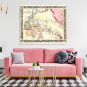 Toile Carte De L'Océanica (Insitu(Salon))