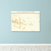 Toile Carte de l'Océanie (Insitu (Plancher de Bois))