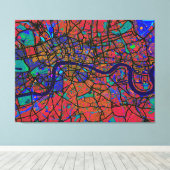 Toile Carte de Londres (Insitu (Plancher de Bois))