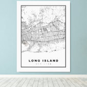 Toile Carte de Long Island (Insitu (Plancher de Bois))
