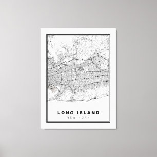 Toile Carte de Long Island