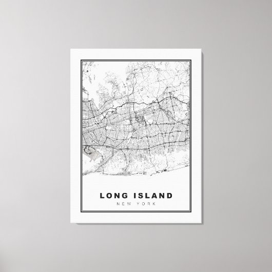 Toile Carte de Long Island (Recto)