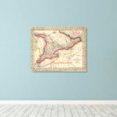 Toile Carte de l'Ontario par Mitchell (Insitu (Plancher de Bois))