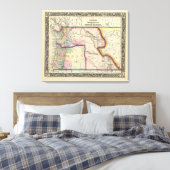 Toile Carte De L'Oregon, Washington (Insitu(Chambre))