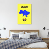 Toile Carte de l'Ukraine (Insitu(Chambre))