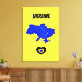 Toile Carte de l'Ukraine (Insitu(Salon))
