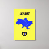 Toile Carte de l'Ukraine (Recto)