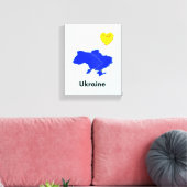 Toile Carte de l'Ukraine (Insitu(Salon))