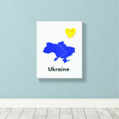 Toile Carte de l'Ukraine (Insitu (Plancher de Bois))