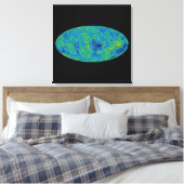 Toile Carte de l'univers de la sonde à micro-ondes WMAP (Insitu(Chambre))