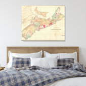 Toile Carte de Mackinlay de la province de la Nouvelle-É (Insitu(Chambre))