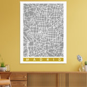 Toile Carte de Madrid (Insitu(Salon))