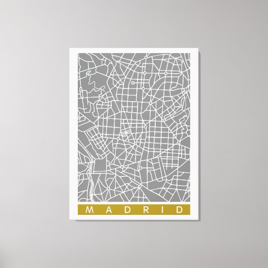 Toile Carte de Madrid (Recto)