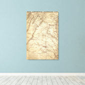 Toile Carte de marquage du télégramme de guerre (Insitu (Plancher de Bois))