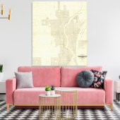 Toile Carte de Milwaukee (Insitu(Salon))