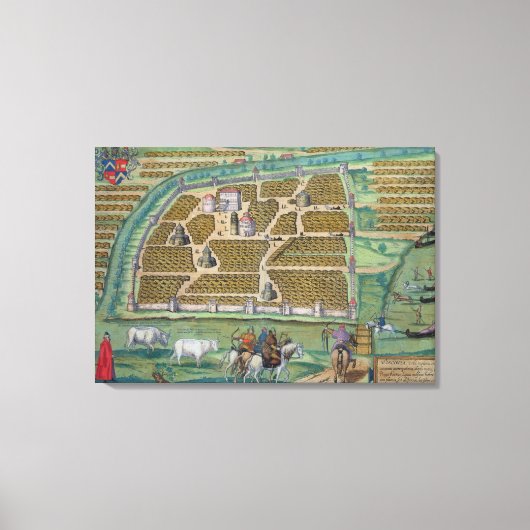 Toile Carte de Moscou (Recto)