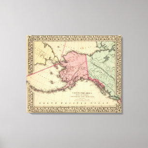 Toile Carte de nanowatt Amérique par Mitchell