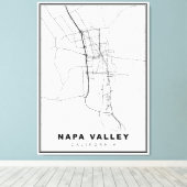 Toile Carte de Napa Valley (Insitu (Plancher de Bois))