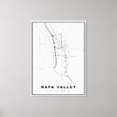 Toile Carte de Napa Valley (Recto)