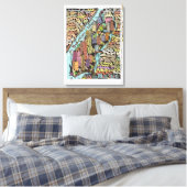 Toile Carte de New York (Insitu(Chambre))