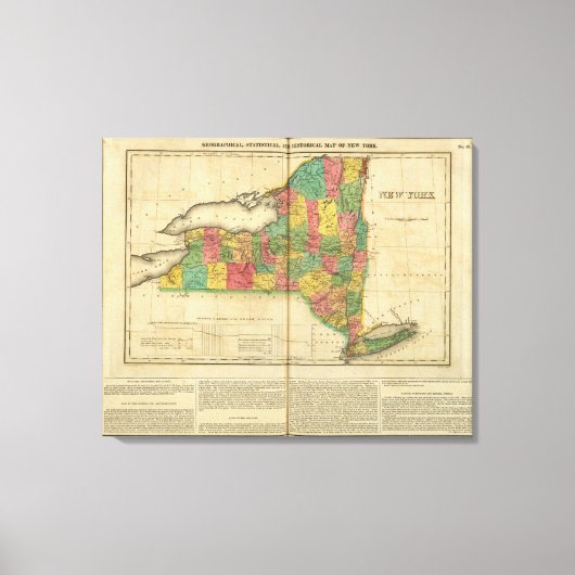 Toile Carte De New York (Recto)