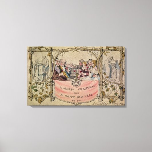 Toile Carte de Noël, exemple de Noël connu (Recto)
