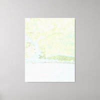 Carte de Oak Island North Carolina (1990)