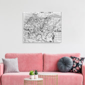 Toile Carte de Rome antique (Insitu(Salon))