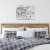 Toile Carte de Rome antique (Insitu(Chambre))