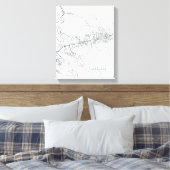 Toile Carte de Sarajevo (Insitu(Chambre))