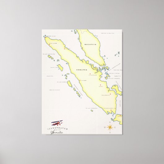 Toile carte de Sumatra (Recto)