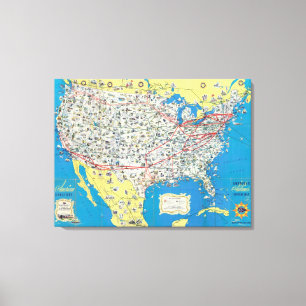 Toile Carte de système d'American Airlines