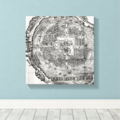 Toile Carte de Tenochtitlan (Insitu (Plancher de Bois))