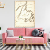 Toile Carte de Terre-Neuve (Insitu(Salon))