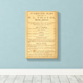 Toile Carte de Thayer du Colorado 2 (Insitu (Plancher de Bois))